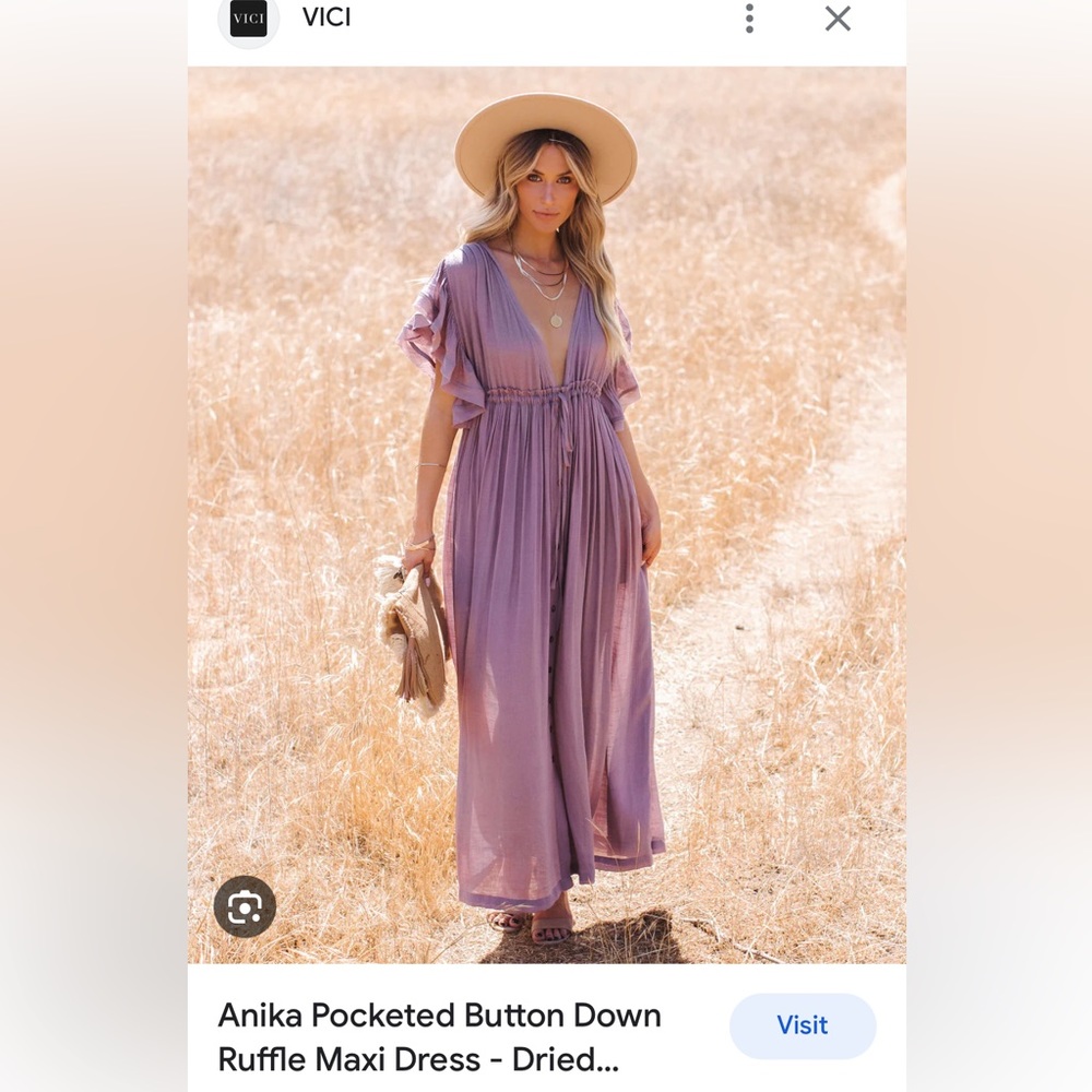 NWT Anika pocketed button down dress from Vici